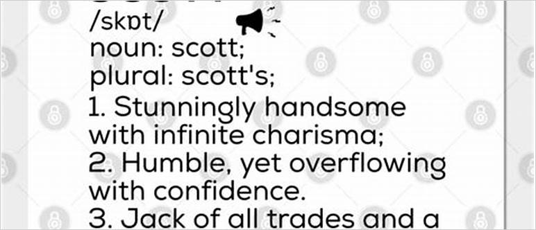 Scott meaning in bible